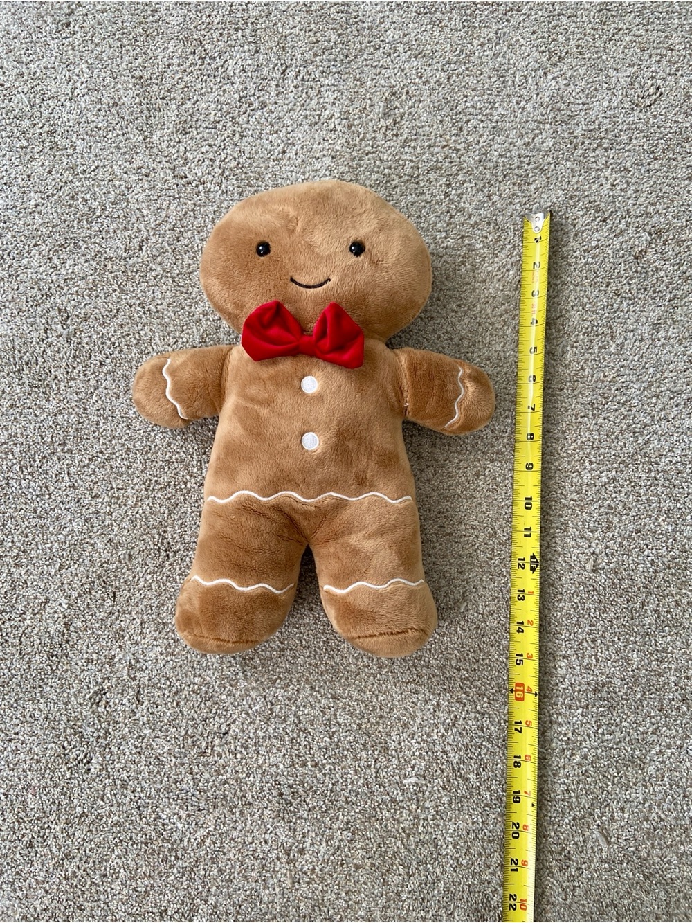 Gingerbread man Pillow Holiday Christmas Decorative Pillow - Picture 4 of 12